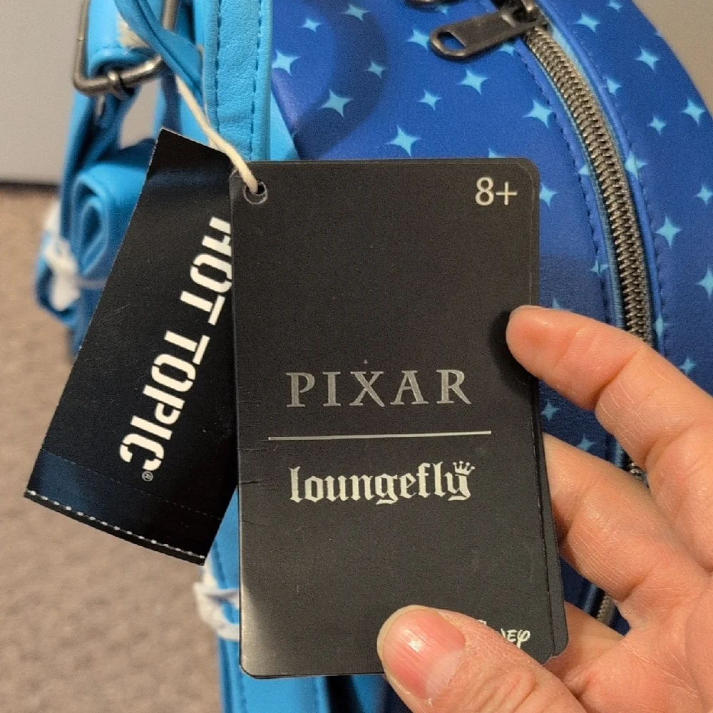 Loungefly Disney Blue Pixar Movies Family Mini Backpack NWT